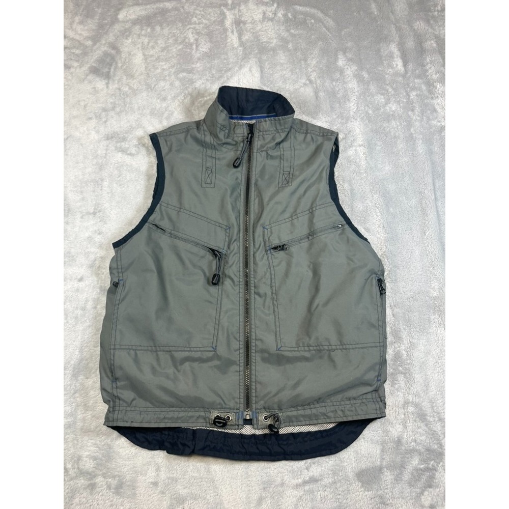 Vintage Men's Gap GXP-45 Utility Vest 90's Y2k Black XS Pockets Military